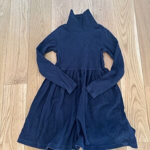 Navy Blue Turtleneck Dress